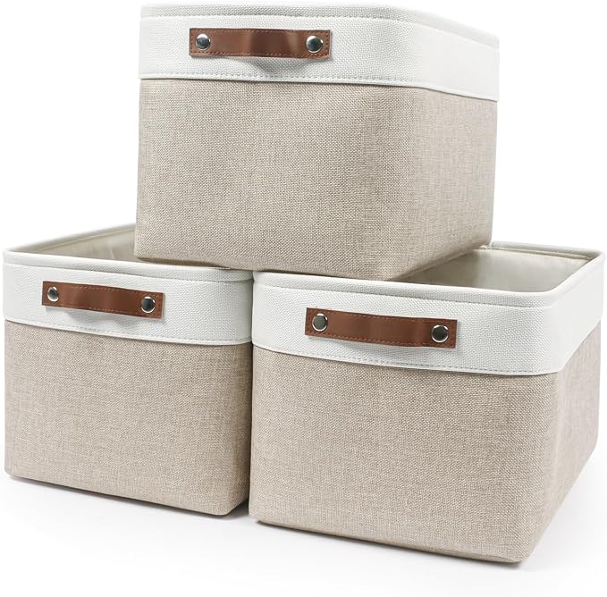 Bagnizer Storage Bins Large Fabric Storage Baskets by Bagnizer