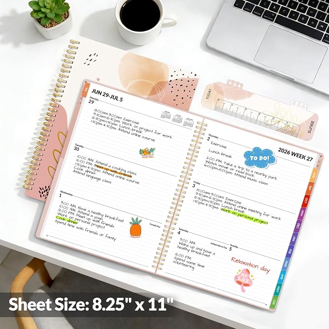 SUNEE Academic Planner 2026-2027 – Weekly & Monthly Planner, July 2026 to June - Image 6