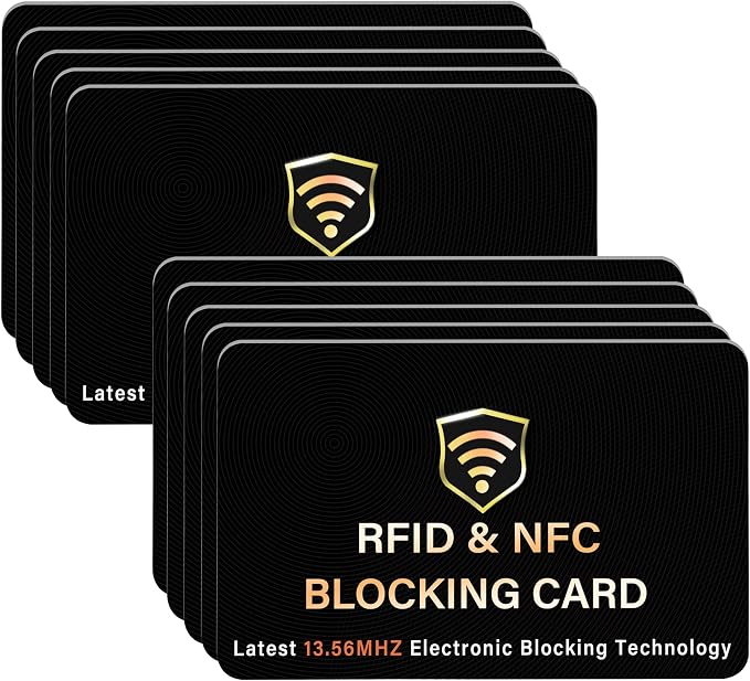 SaiTech IT 10 Pack RFID Blocking Card, One Card Protects Entire Wallet Purse by SaiTechIT