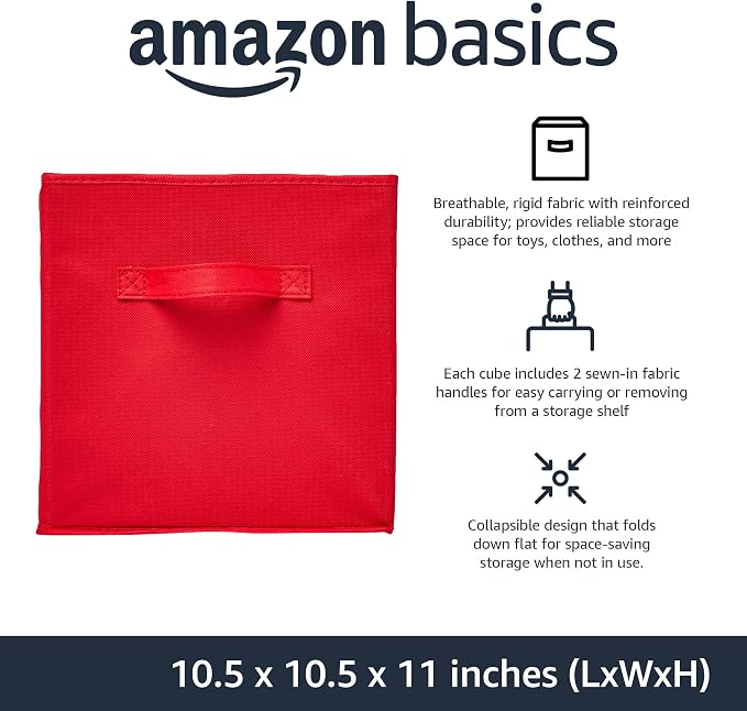 Amazon Basics Collapsible Fabric Storage Bins - Image 2