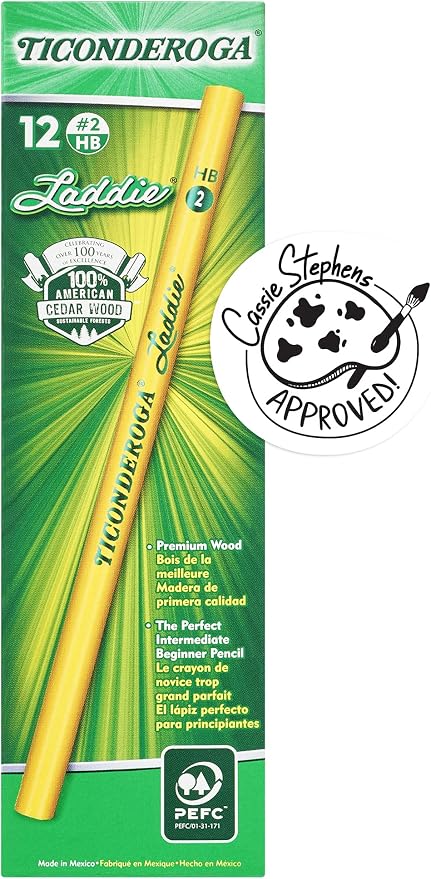 Dixon Ticonderoga Laddie Elementary Pencils, Without Eraser by Ticonderoga
