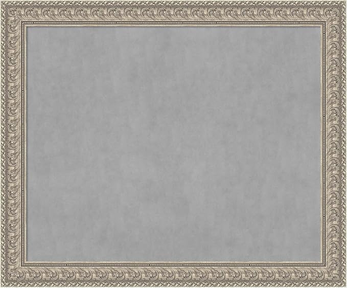 Amanti Art Silver Framed Magnetic Board 39x47 X-Large Vision Board by AmantiArt