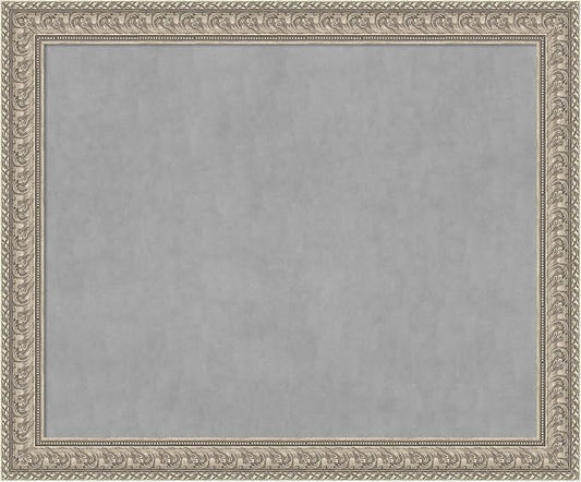 Amanti Art Silver Framed Magnetic Board 39x47 X-Large Vision Board by AmantiArt