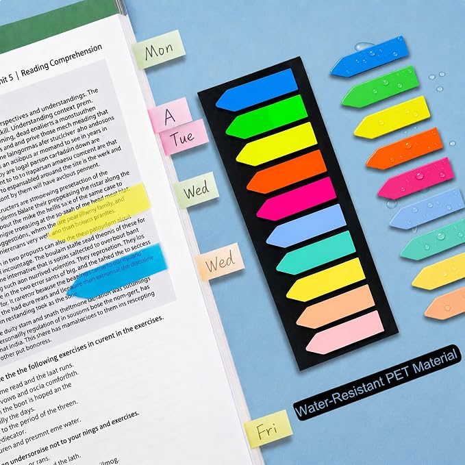 Ericter Arrow Sticky Tabs 1200 Pieces, Pastel Page Flags Tabs - Image 6