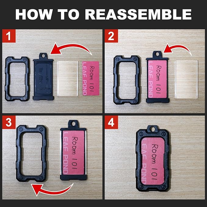 16 Pcs Solid Plastic Key Tags - Image 5