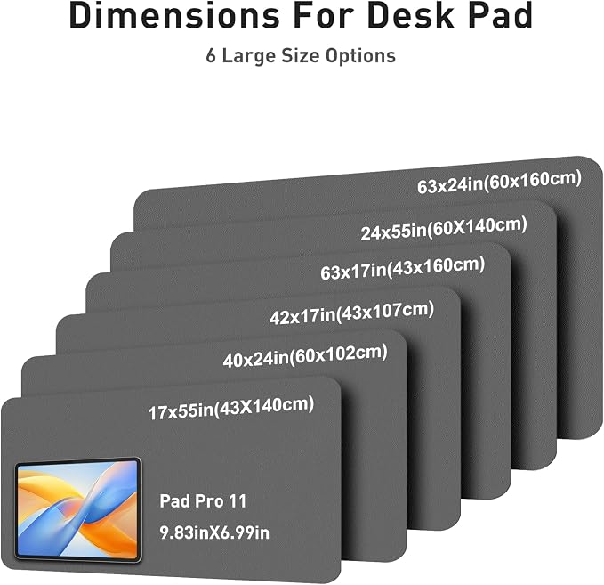 Aothia Faux Leather Desk Mat - Image 5