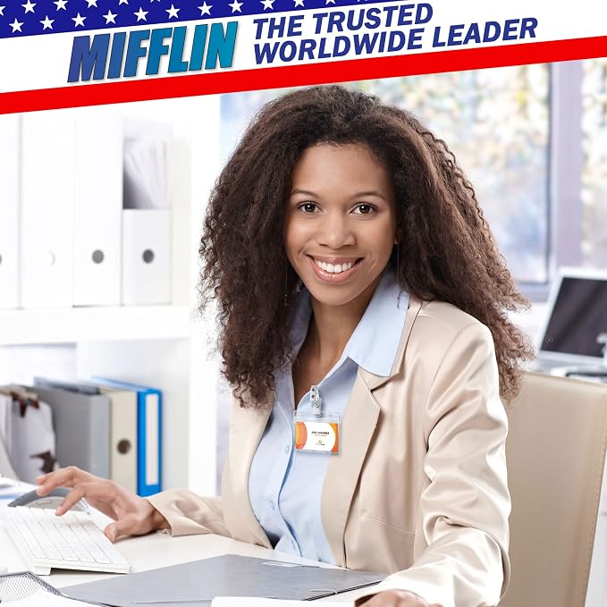 Mifflin-USA Horizontal Plastic Card Holder - Image 7