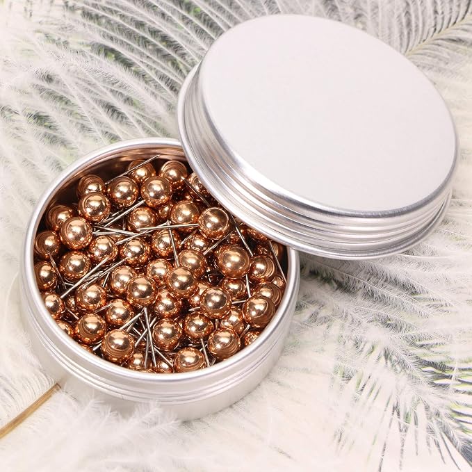Tupalizy 100PCS 1/4 Inch Small Round Head Map Tacks Pins - Image 4