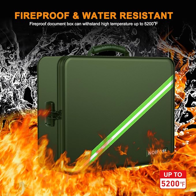 Noiposi 5200℉ Fireproof Document Box - Image 2