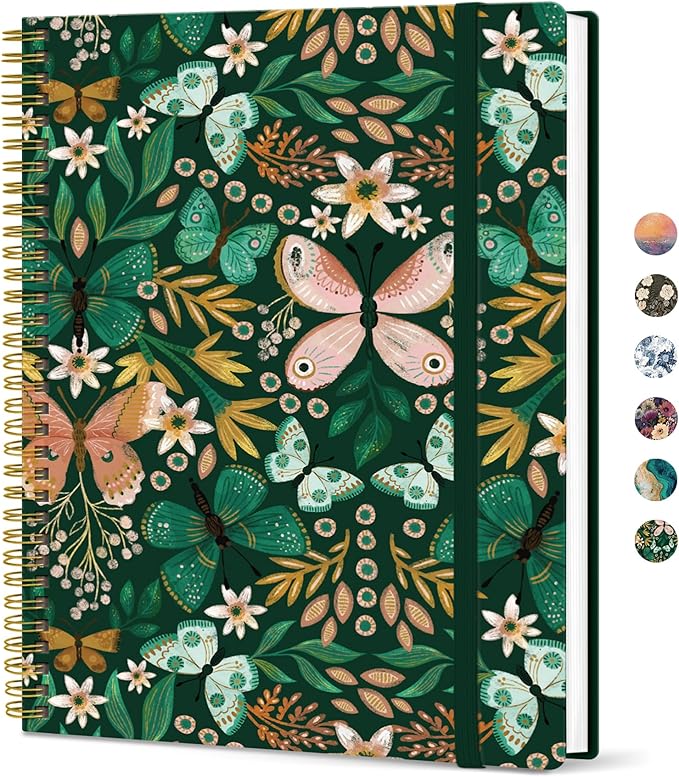 Taja Large Spiral Lined Journal by Taja