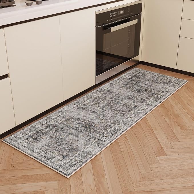 Rugcomf Runner Rug for Hallways Kitchen Non Slip 2'x 6' Washable Rugs - Image 5
