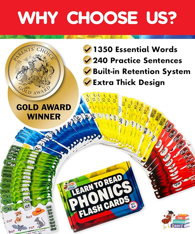 Phonics Flash Cards with Proven Spaced Repetition Learning System - Image 7