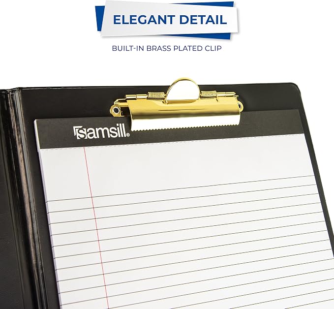 Samsill Value Padfolio with Clipboard and Letter-Size Writing Pad, 9.25 x 13 - Image 6