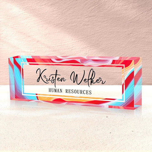 SalaGraphics Desk Name Plate Personalized, Custom by SalaGraphics