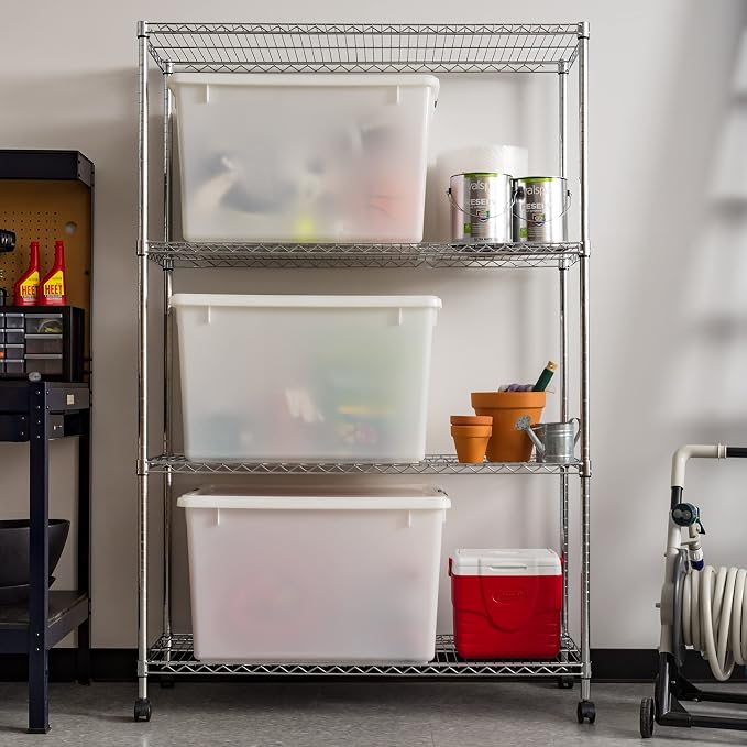 IRIS USA 144 Qt Stackable Plastic Storage Bins - Image 4