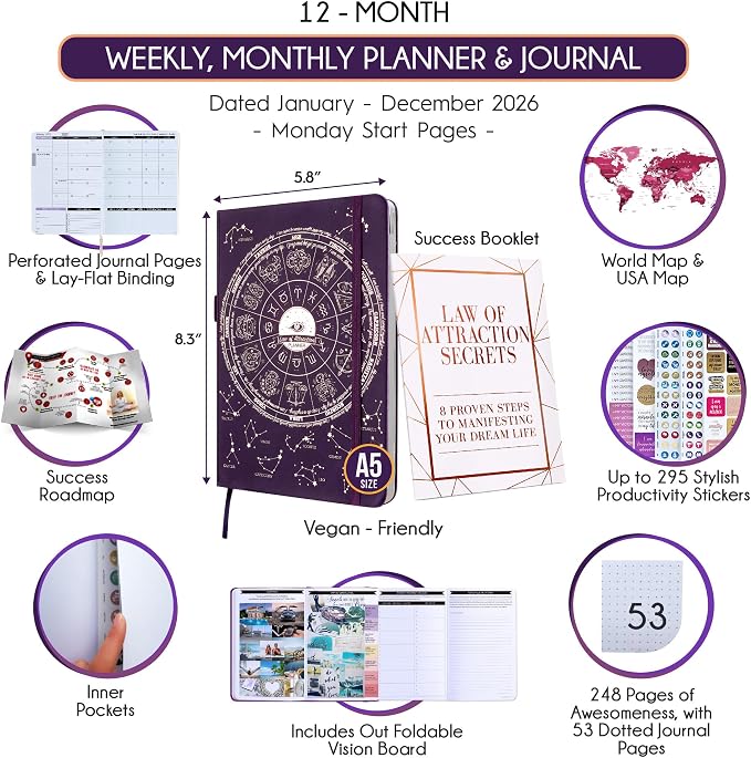 Law of Attraction Planner 2026 Deluxe - Image 2