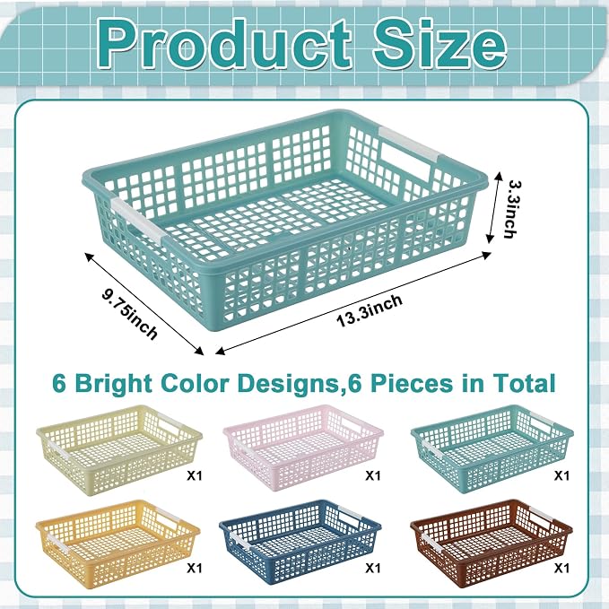 gisgfim 6 Pack Plastic Turn in Paper Trays - Image 2