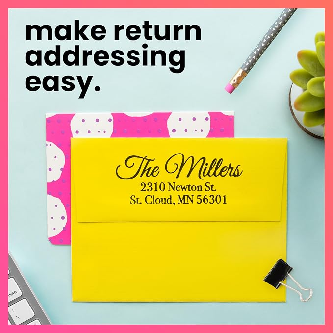 ExcelMark Personalized Return Address Stamp – Custom Self Inking Rubber Stamp - Image 5