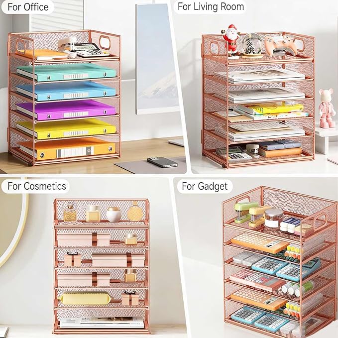6 Tiers Letter Tray Paper Organizer - Image 5