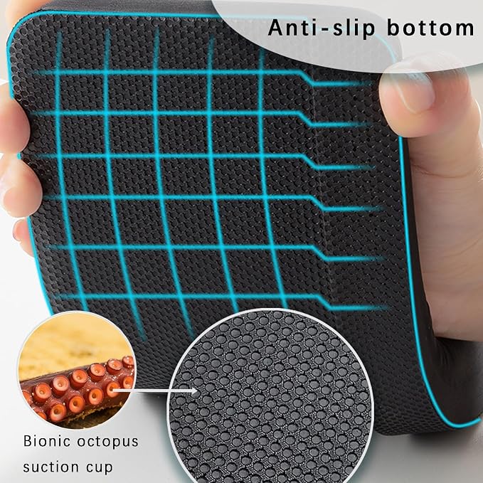 Pack of 2 L-Shaped Wrist Rest Keyboard, Memory Foam Arm Rest Desk, Ergonomic - Image 4