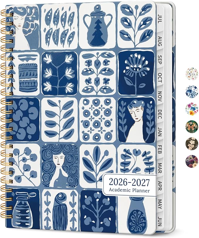 Planner 2026-2027, Academic Year Monthly and Weekly Calendar Planner, Jul 2026 by Taja