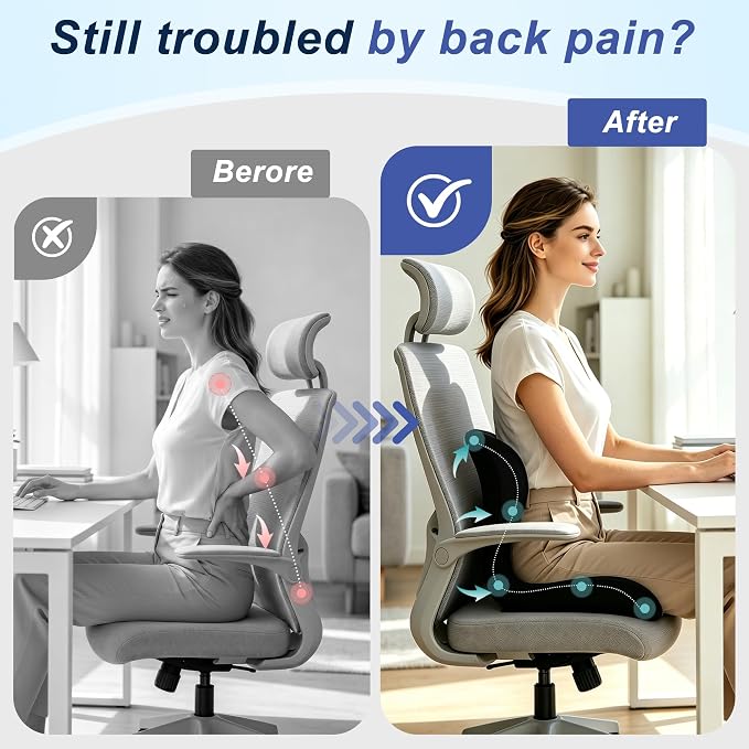 Seat Cushion for Office Chair and Car, Ergonomic Memory Foam Seat Cushion - Image 5