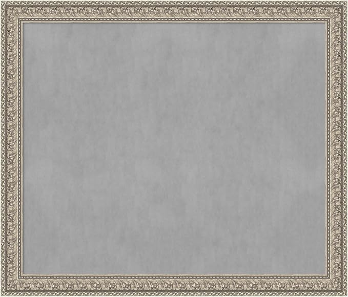 Amanti Art Silver Framed Magnetic Board 47x55 Oversize Vision Board by AmantiArt
