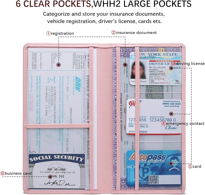 Car Registration and Insurance Card Holder - Image 3