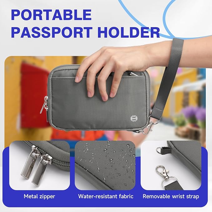 WALNEW Family Passport Holder for 5 - Image 3
