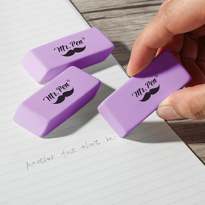 Mr. Pen- Pencil Eraser, 12 Pack, Art Sketching, Clean Smudge-Free Correction - Image 5