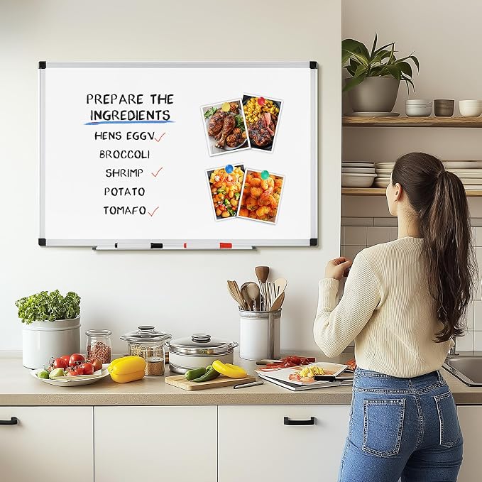 OLIXIS 30" x 40" Magnetic White Board, Dry Erase Board - Image 8