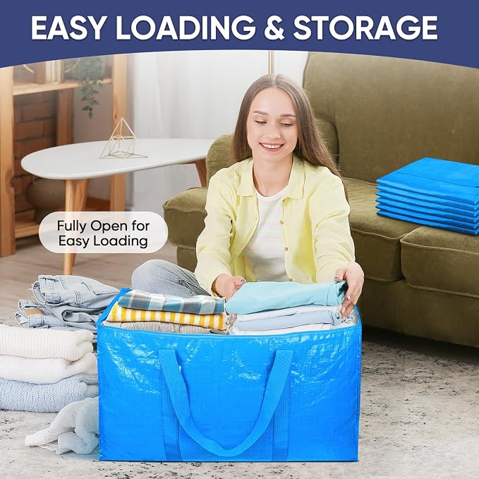 TICONN 8 Pack Extra Large Moving Bags Heavy Duty - Image 7