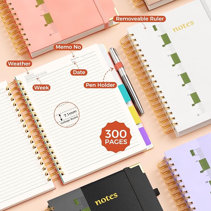 Line Hardcover Spiral Notebook - Image 5