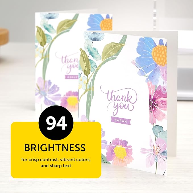 Premium Astrobrights White Cardstock, 8.5" x 11", 110 lb. Index, 94 Brightness - Image 4