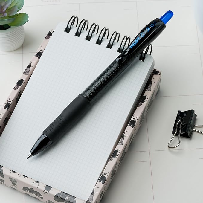PILOT, G2 Edge Blue Premium Gel Roller Pens, Sensory Writing Experience, 12ct box, Fine Point 0.7 mm-DeskLoop Office