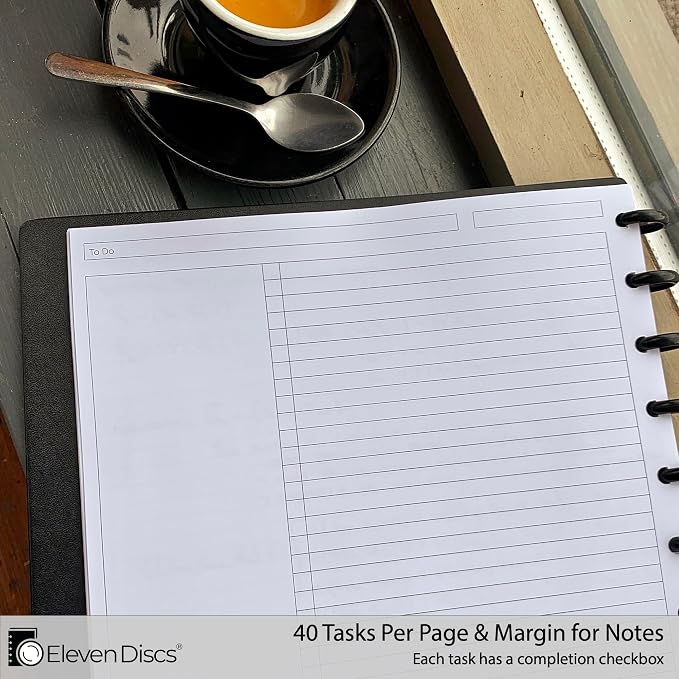 Eleven Discs Discbound Paper, Letter Size To Do List Sheets - Image 3
