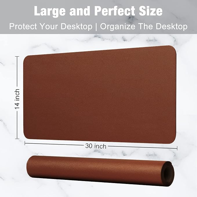 Hsurbtra Desk Pad, Waterproof Non-Slip Desktop Blotter Protector, Large Mouse - Image 3