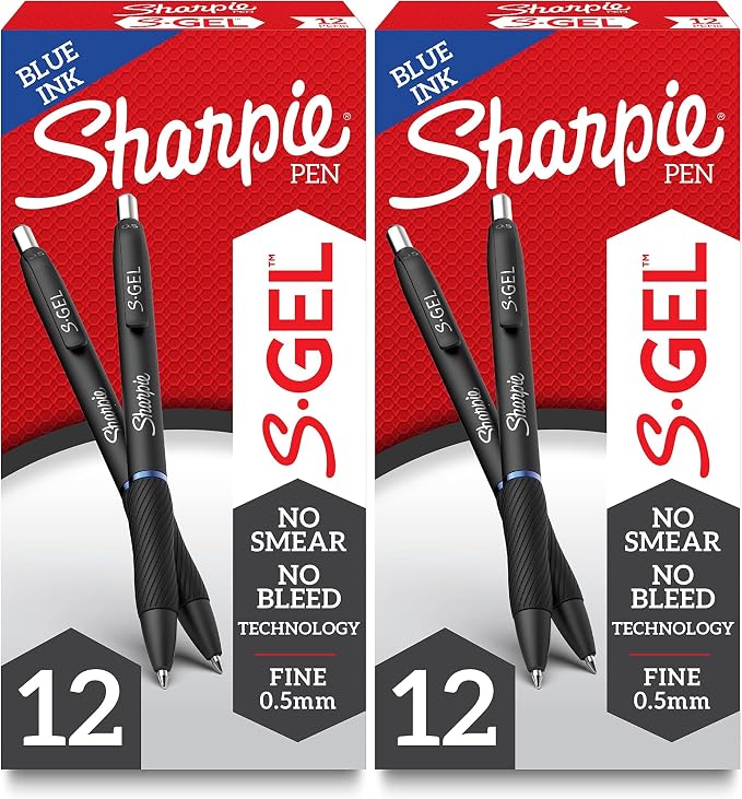 Sharpie S-Gel Pens, Fine Point, by Unknown