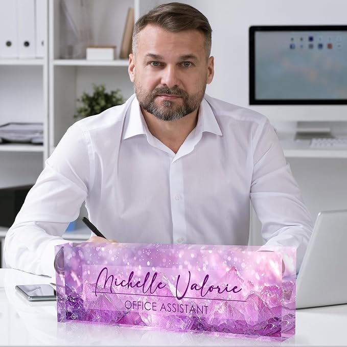 Personalized Office Name Plate, Custom Name Plate - Image 5