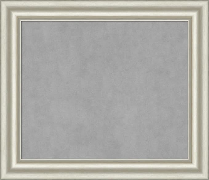 Amanti Art Silver Framed Magnetic Board 26x30 Medium Vision Board by AmantiArt
