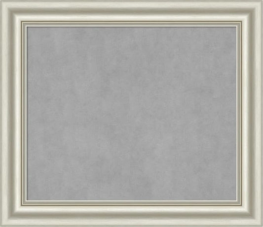 Amanti Art Silver Framed Magnetic Board 26x30 Medium Vision Board by AmantiArt