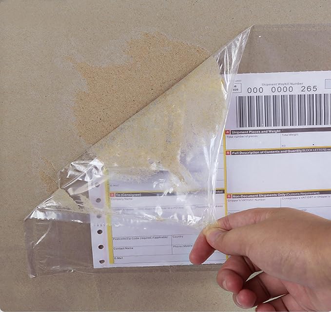 Packing List Enclosed Pouches 4.5 x 5.5 – Clear Self-Adhesive Shipping Label - Image 6