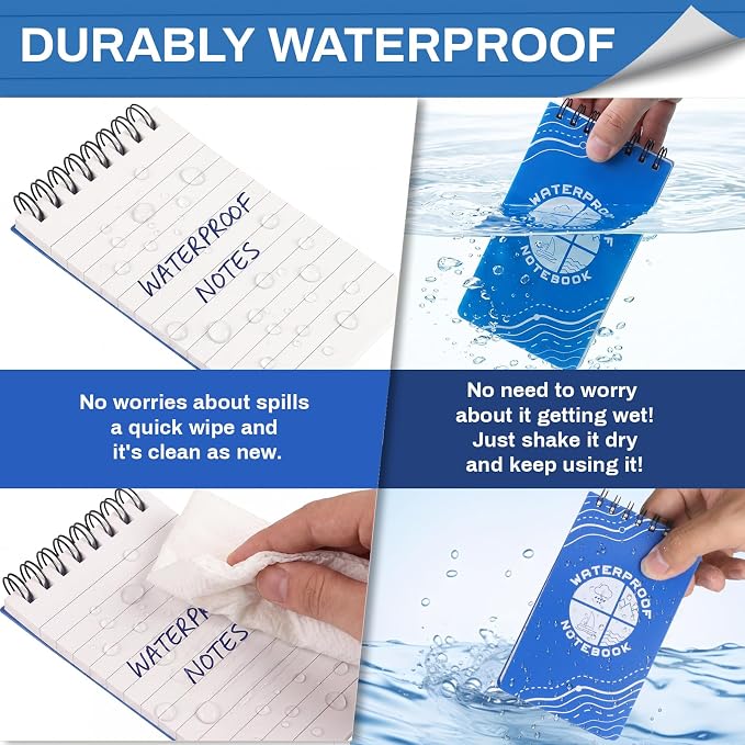 Thboxes 10 Pack Waterproof Pocket Notebook - Image 5