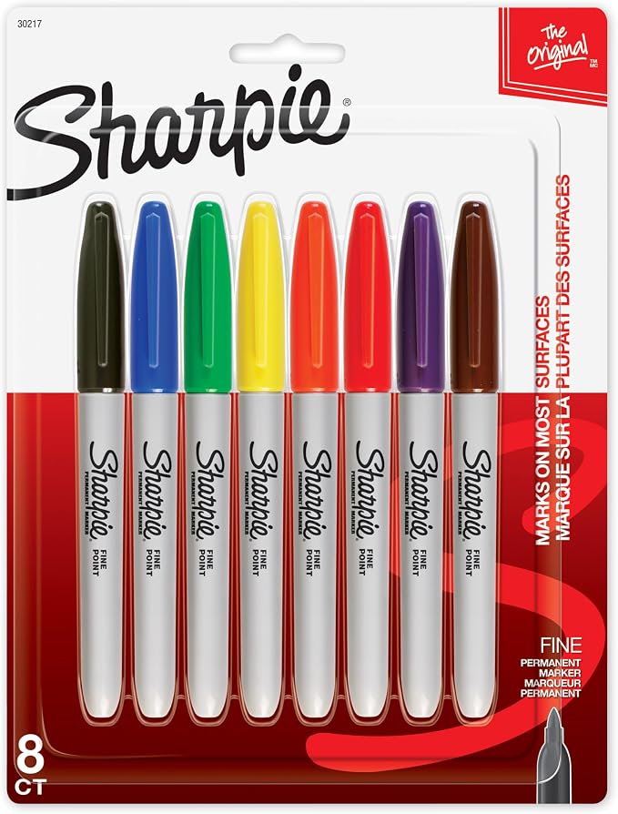 Sharpie Permanent Markers, Fine Point, Arts & Crafts, Desk Supplies by Unknown