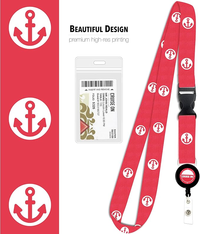 Cruise On Cruise Lanyard for Ship Cards – 2-Pack Retractable Badge & Waterproof - Image 9