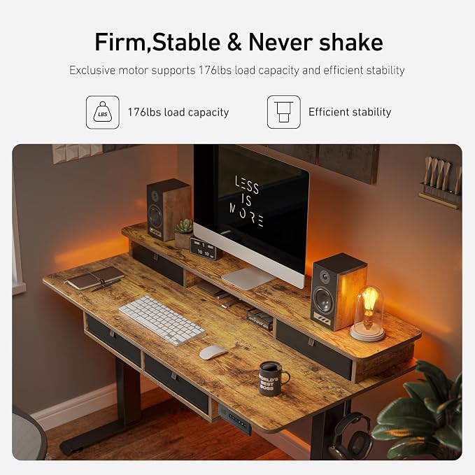 FEZIBO 55'' x 30'' Electric Standing Desk - Image 4