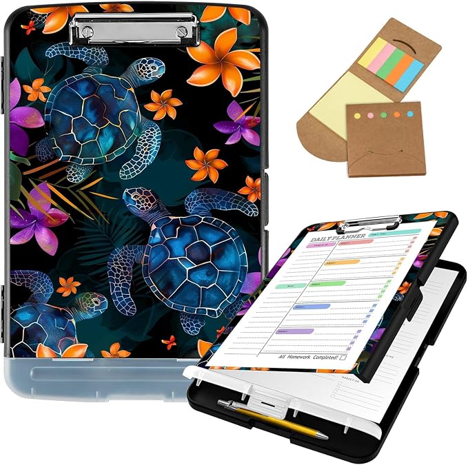 Clipboard with Storage, 8.5x11 High Capacity Nursing Clipboards with Pen Holder by Unknown
