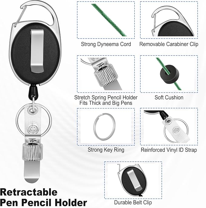 4 Pack Retractable Pen Holder - Image 2