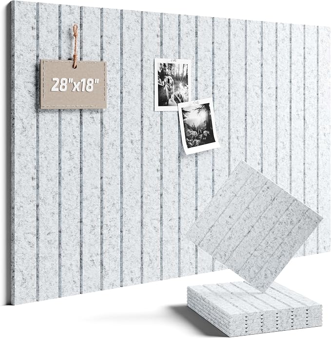 Felt Bulletin Board Tiles -28"x18" by FLUXYNARA