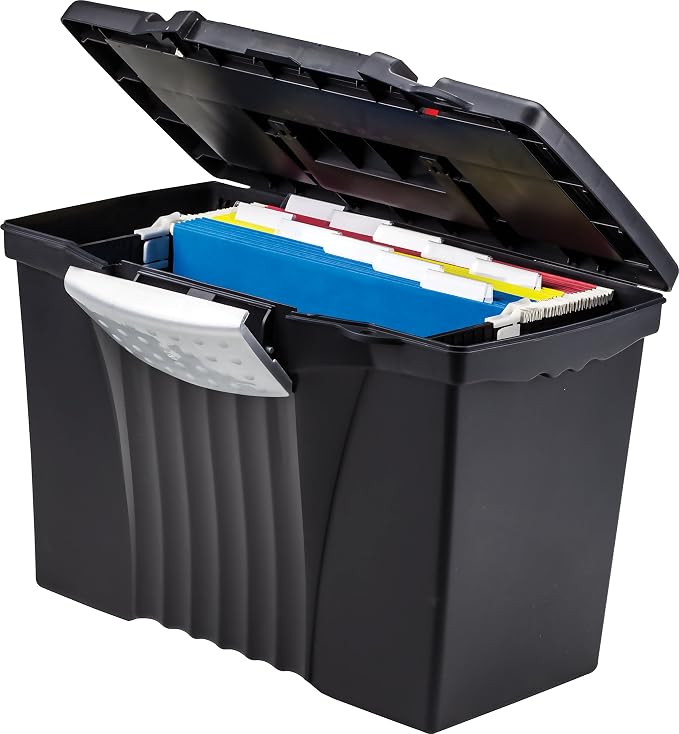 Storex Portable Letter/Legal Filebox - Image 11